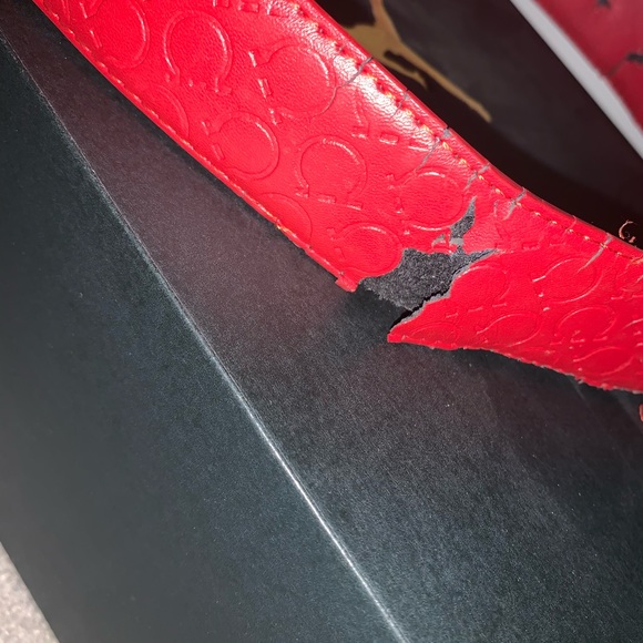 Red Ferragamo belt Men’s - Picture 3 of 4